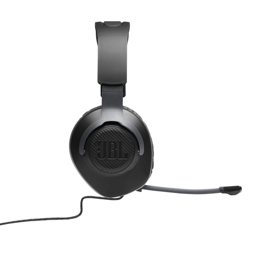 JBL Quantum 100 - Black - Wired over-ear gaming headset with flip-up mic - Detailshot 6